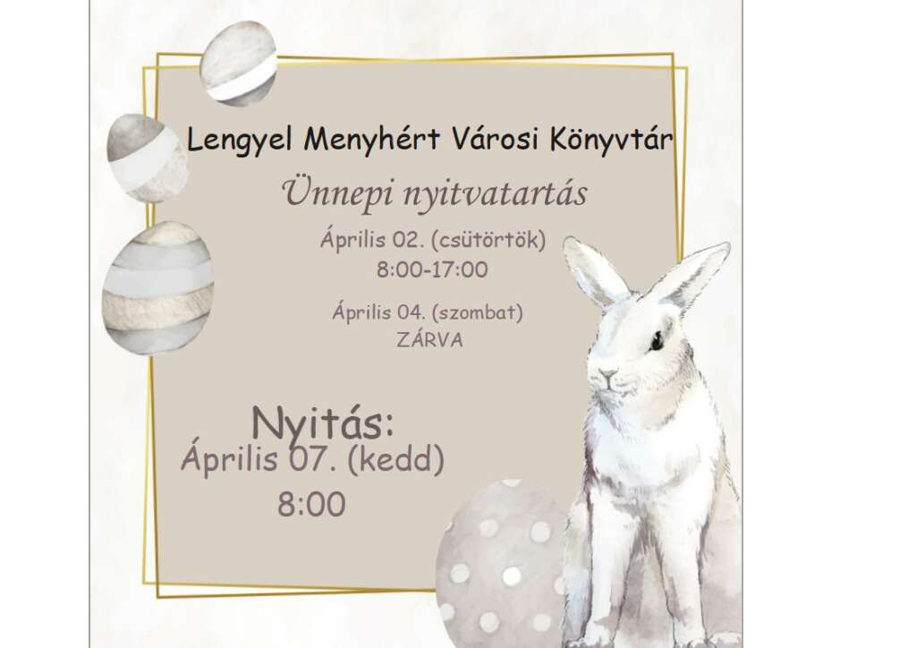 kép az ünnepi nyitvatartás plakátjáról